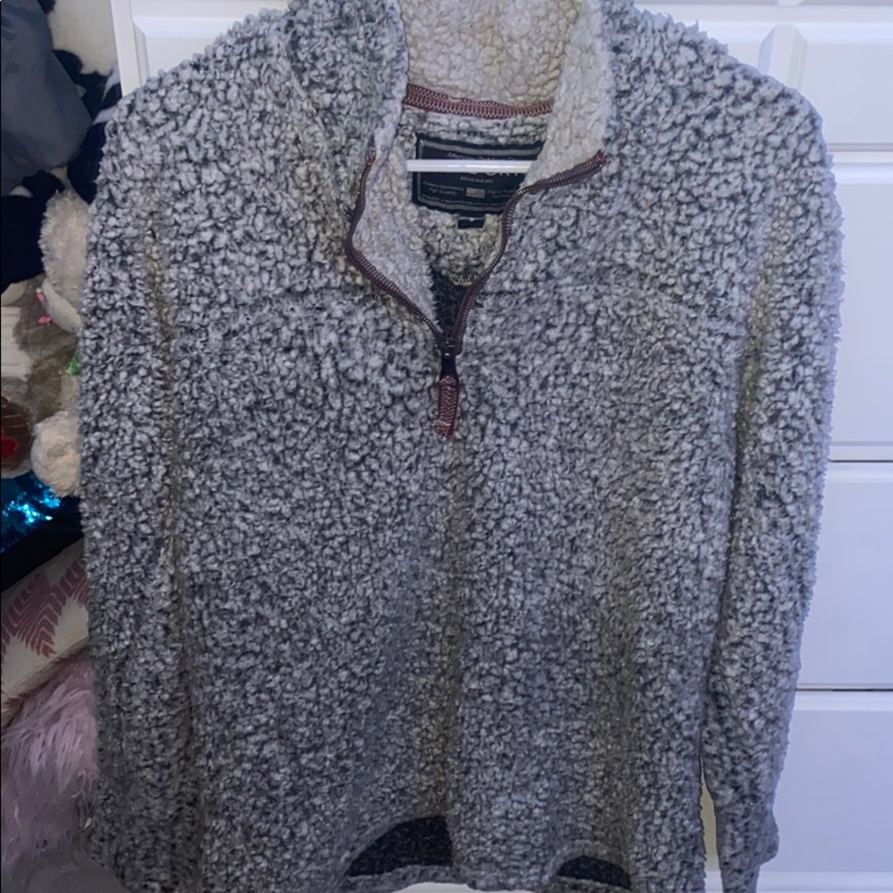 True Grit Frosty Tip Quarter Zip Pullover